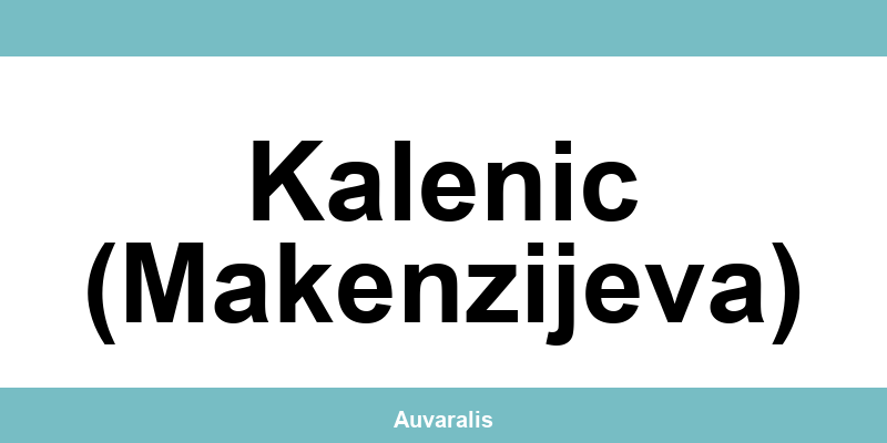 Kontakt MediGroup Kalenic (Makenzijeva) - lokacije
