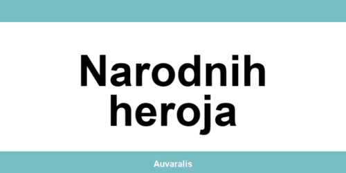 Kontakt MediGroup Narodnih heroja - lokacije